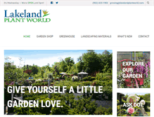 Tablet Screenshot of lakelandplantworld.com